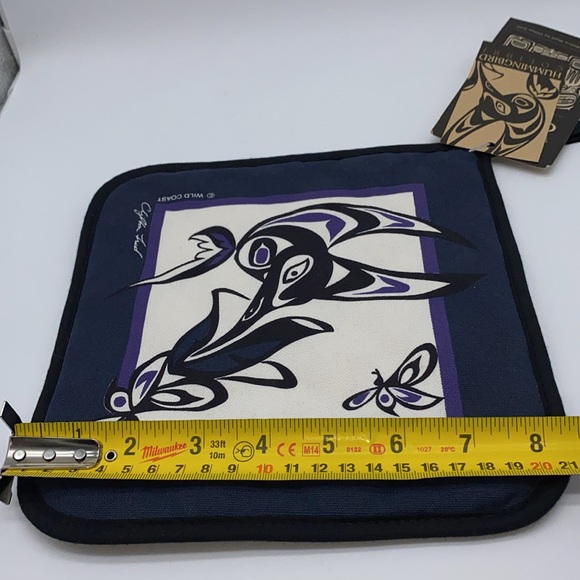 Native West Coast Clifton Fed Hummingbird Colibri Pot Holder Quilted Canada - Picture 11 of 12